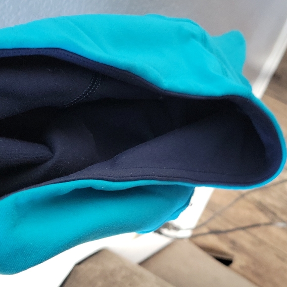 Lululemon Bright Blue Cropped Skinny Wunder Under Leggings - Picture 7 of 8